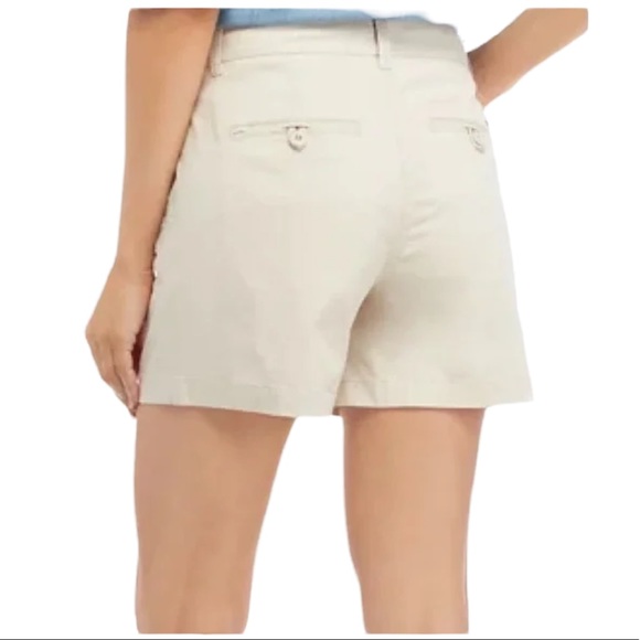 Crown & Ivy 2 Petite Pebble/Khaki Shorts - Picture 2 of 5